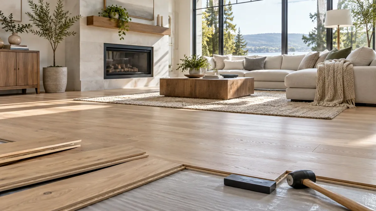 Flooring home improvement materials and tools