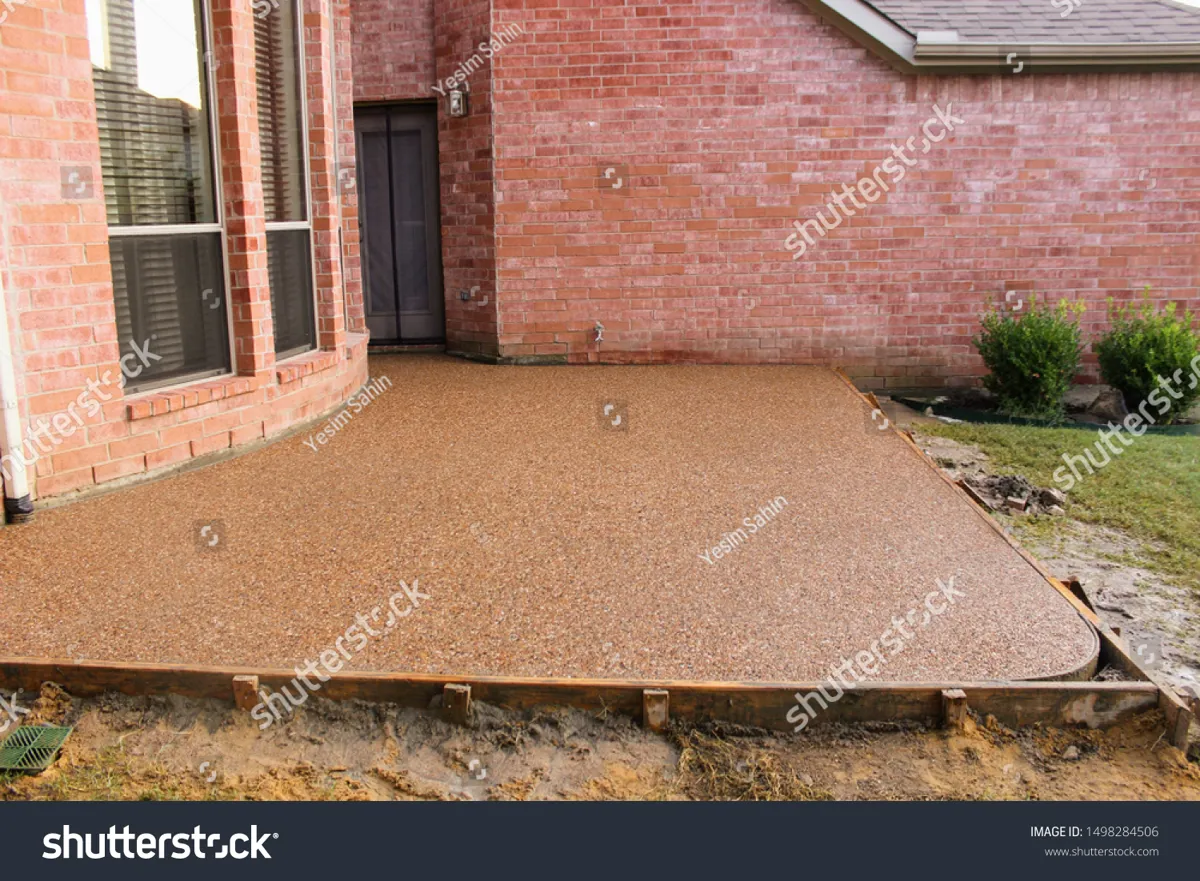 concrete installation in an American home