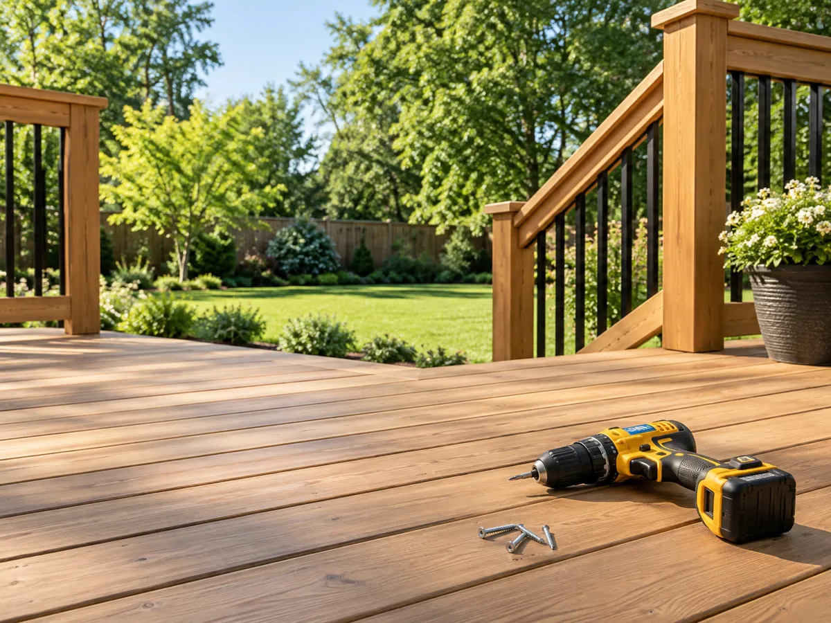 deck installation in an American home