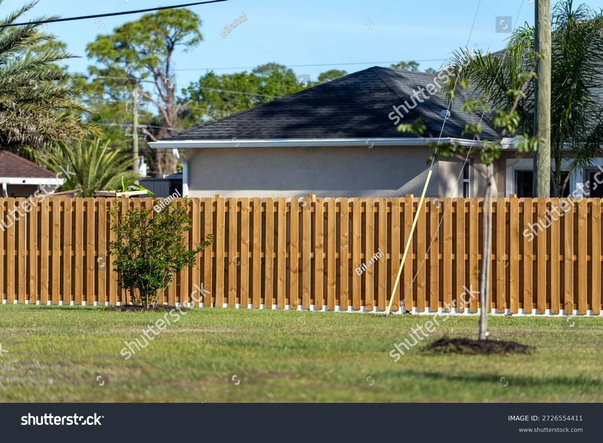 fence installation in an American home